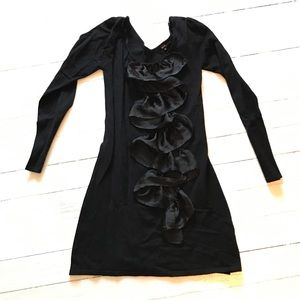 Ruffle Front Sweater Dress